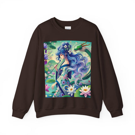 Fairy of the Koi Pond Heavy Blend™ Crewneck Sweatshirt
