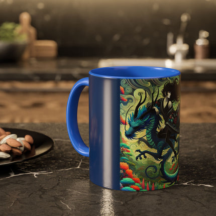 Mystic Guardian of the Sky Light Colorful Mugs (11oz, 15oz)