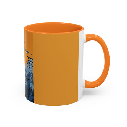 Falcon Mistress Colorful Mugs – Art Deco Majesty & Mythic Freedom