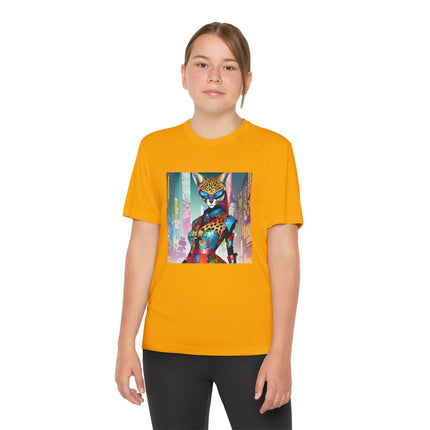 Cyber Cat Glamour Youth Competitor Tee