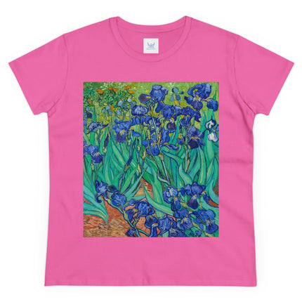 Irises by Van Gogh Women's Midweight Cotton Tee