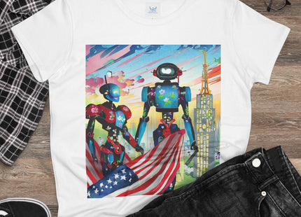 High Fashion Cyberpunk CIA Robots Cotton Tee
