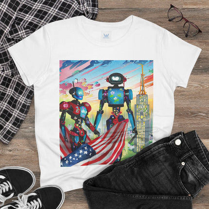 High Fashion Cyberpunk CIA Robots Cotton Tee