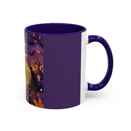 🎃🧙 The Witch Of Jack-O'-Lantern Hollow Colorful Mug – Whimsical Halloween Charm