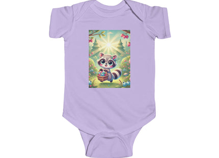 Raccoon’s Berry Basket Infant Fine Jersey Bodysuit