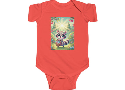 Raccoon’s Berry Basket Infant Fine Jersey Bodysuit