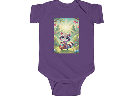 Raccoon’s Berry Basket Infant Fine Jersey Bodysuit