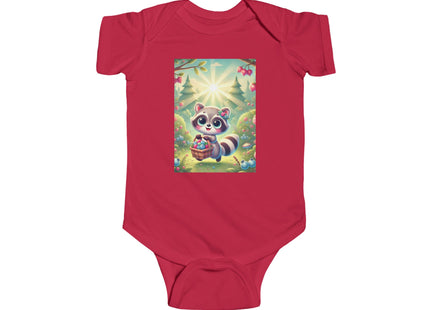 Raccoon’s Berry Basket Infant Fine Jersey Bodysuit