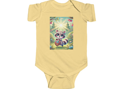 Raccoon’s Berry Basket Infant Fine Jersey Bodysuit
