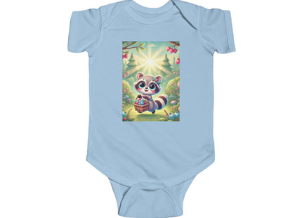 Raccoon’s Berry Basket Infant Fine Jersey Bodysuit