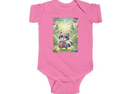 Raccoon’s Berry Basket Infant Fine Jersey Bodysuit