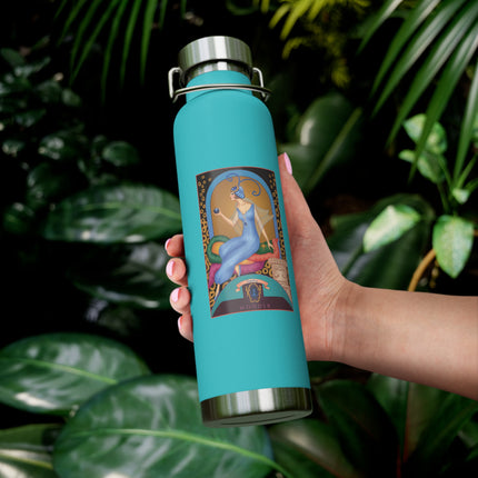 September & Sapphire (from the Gem Series) by Sofia Chiostri Copper Vacuum Insulated Bottle, 22oz