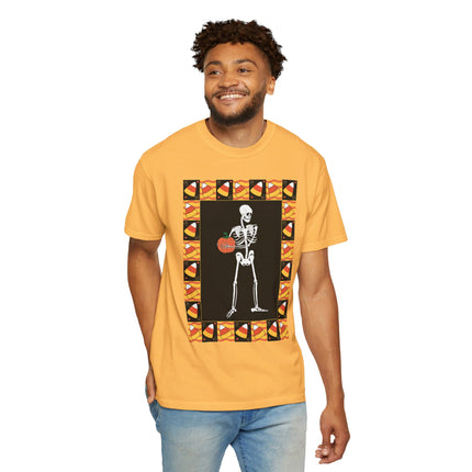 Candy Corn Skeleton Unisex Garment-Dyed T-shirt