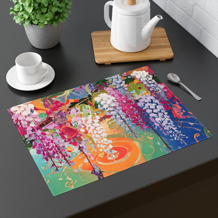 Golden Wisteria Elegance Placemat, 1pc