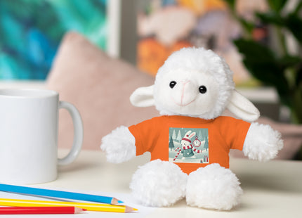 Candy Cane Timekeeper Bunny Stuffed Animals with Tee