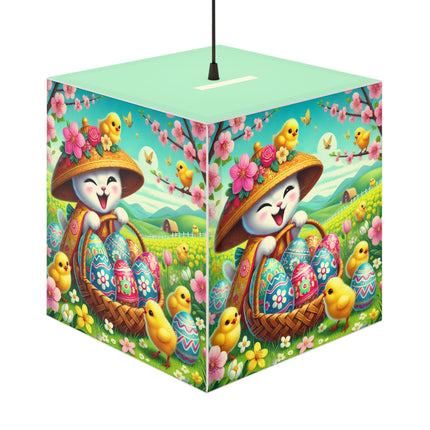 Geisha Kitten’s Easter Delight Light Cube Lamp