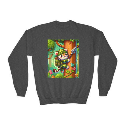 Stealthy Stripes Youth Crewneck Sweatshirt