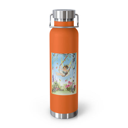 Spring Fairy's Floral Swing Copper Vacuum Insulated Bottle, 22 oz