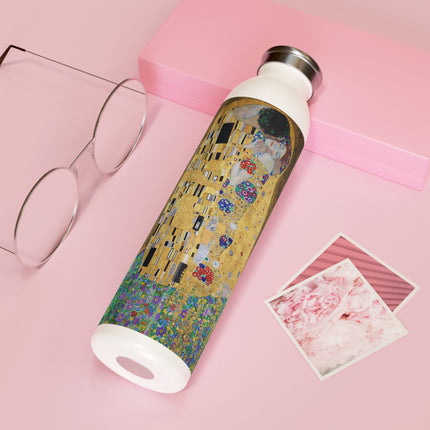The Kiss by Gustav Klimt Slim Water Bottle