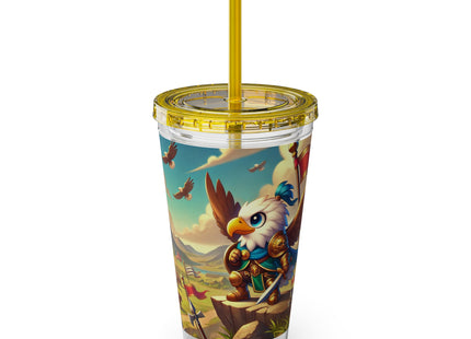 Watchful Guardian Sunsplash Tumbler with Straw, 16oz