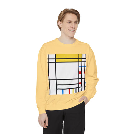 Place de la Concorde by Piet Mondrian Garment-Dyed Sweatshirt