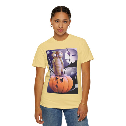 The Startled Pumpkin Unisex Garment-Dyed T-shirt