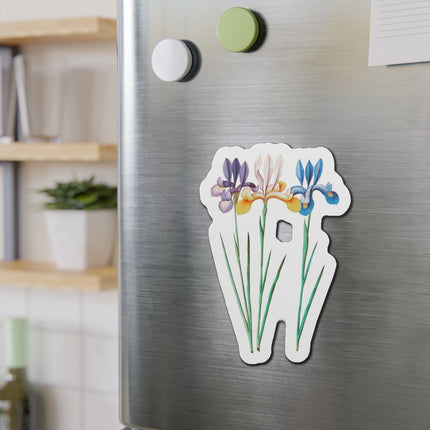 Iris, Iris sibirica by Anselmus Boëtius de Boodt Die-Cut Magnets (5 Sizes)
