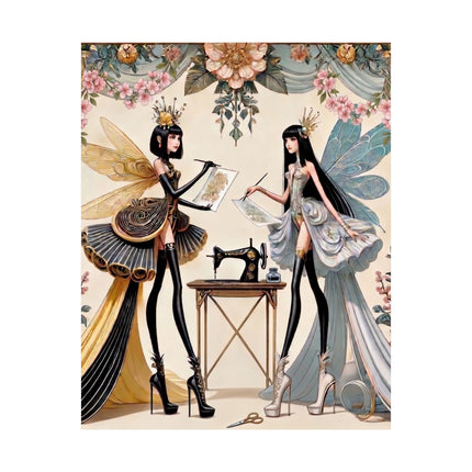 🧚✨ The Quiet Work of Fairies Matte Vertical Poster – Enchanted Atelier & Gentle Magic