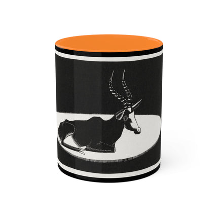 “Goat” (“Blesbok”) by Samuel Jessurun de Mesquita Colorful Mugs, 11oz