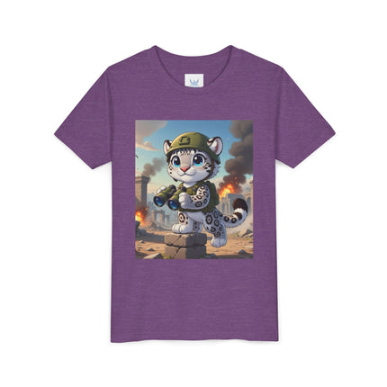 Snow Leopard Lookout Youth Short Sleeve Tee