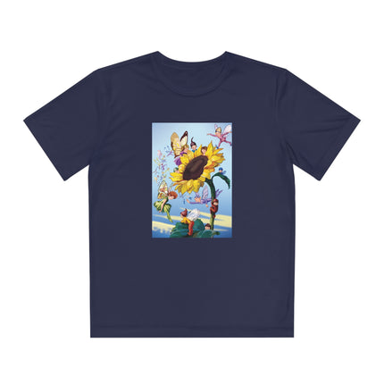 Sunflower Fairies by Margaret Tarrant Youth Competitor Tee – Golden Garden Magic & Storybook Wonder
