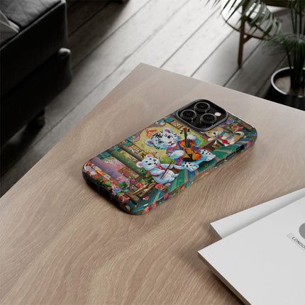 Melodies of the Snow Lion Cub Phone Cases
