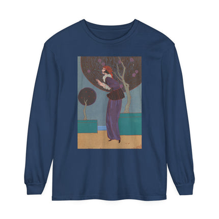 Les Lucioles by Charles Martin Garment-dyed Long Sleeve T-Shirt