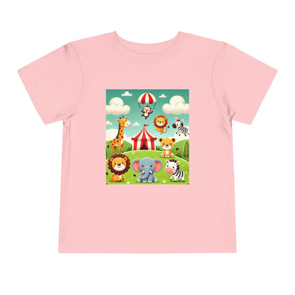 Whimsical Circus Friends Toddler Short Sleeve Tee