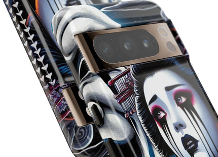 Geisha’s Black Ink Tears Phone Cases