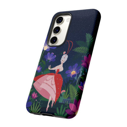 🌺✨ The Lady Of The Starlit Enchanted Garden Phone Case – Art Deco Floral Fantasy