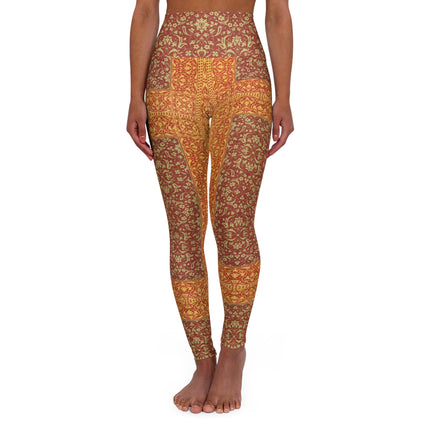 Arabesques by Émile Prisse d'Avennes High Waisted Yoga Leggings (AOP)