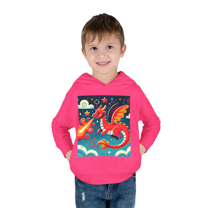 Starry Sky Dragon Toddler Pullover Fleece Hoodie