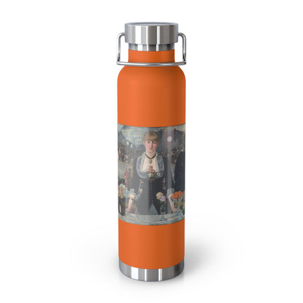 A Bar at the Folies-Bergère by Edouard Manet Copper Vacuum Insulated Bottle, 22oz