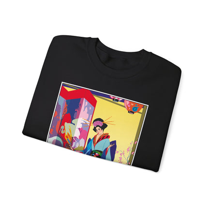 A Timeless Journey by Umberto Brunelleschi Heavy Blend™ Crewneck Sweatshirt