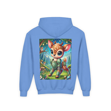 Fawn Defender Youth Hooded Sweatshirt – Gentle Courage & Forest Magic