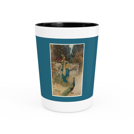 Preziosa in the Garden by Warwick Goble Ceramic Shot Glass