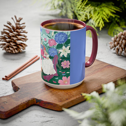 The Ladies Of The Blossoming Vanity Colorful Mugs – Art Deco Floral Elegance