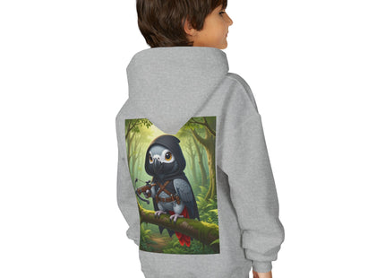 The African Grey Sentinel Youth Heavy Blend Hooded Sweatshirt