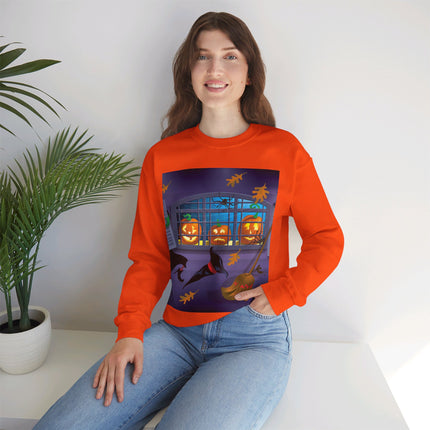Whimsical Halloween Mischief Unisex Heavy Blend™ Crewneck Sweatshirt