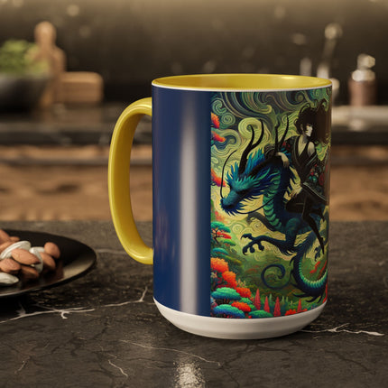 Mystic Guardian of the Sky Light Colorful Mugs (11oz, 15oz)