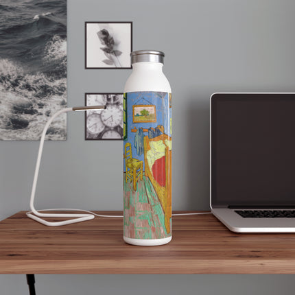 The Bedroom by Vincent van Gogh Slim Water Bottle