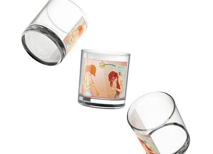 Heavenly Angel Duet Rocks Glass, 10oz