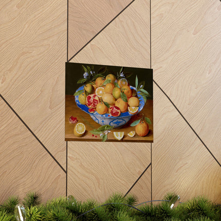 Still Life with Lemons, Oranges, and a Pomegranate by Jacob van Hulsdonck Matte Horizontal Posters