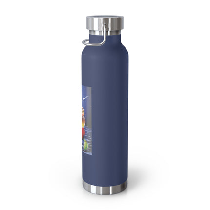 Embarking on a Moonlit Journey Copper Vacuum Insulated Bottle, 22oz